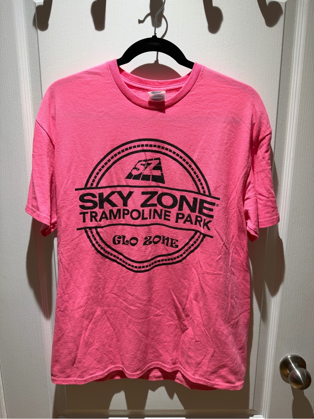 Sky Zone Pink Crewneck Tee with Tag